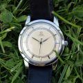 1945 Omega Jumbo Oversized in All Stainless Steel Screw-Back Case Bumper Automatic