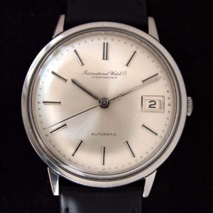 1960s International Watch Co. Schaffhausen IWC Automatic Calendar Pie-Pan Dial New Old Stock Condition