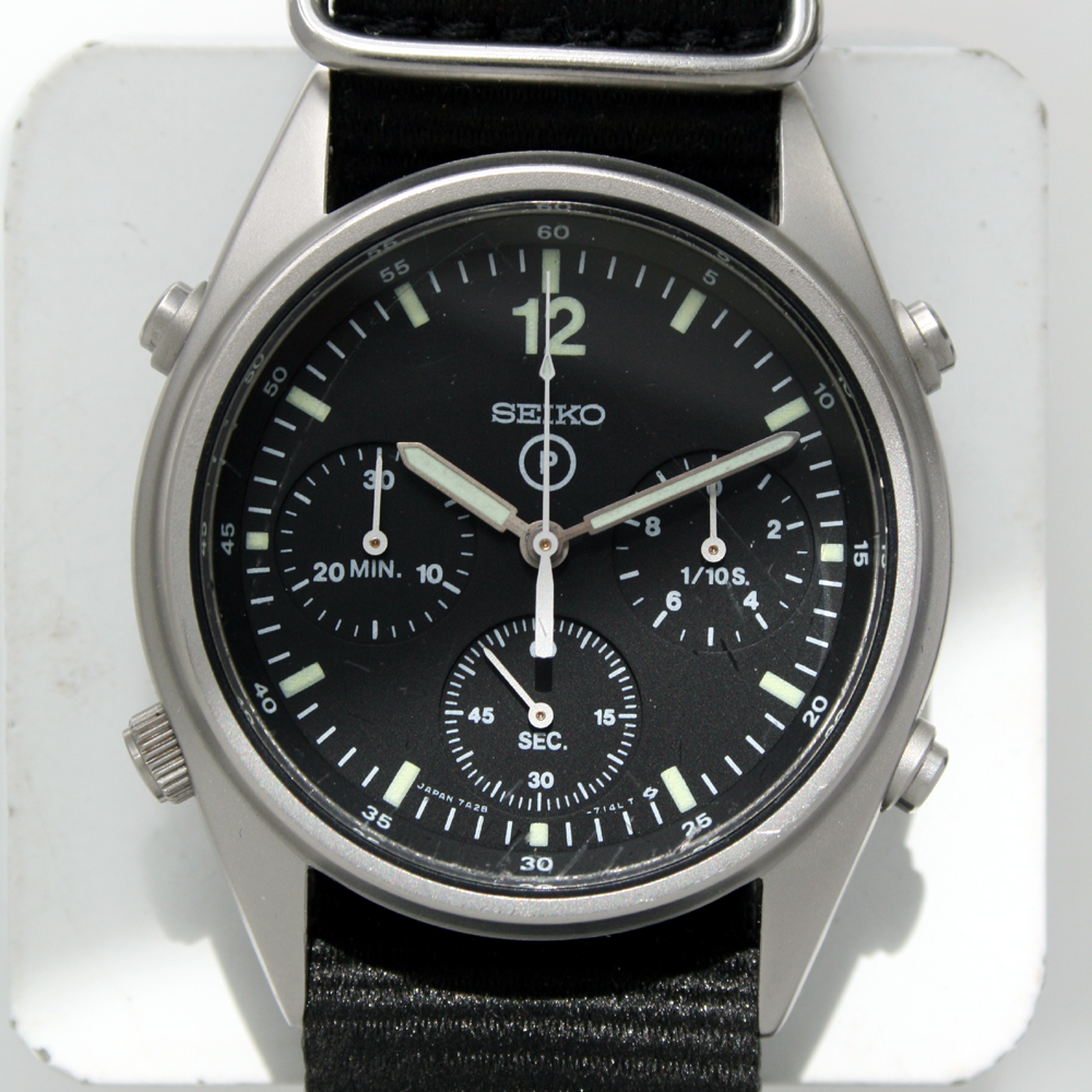 1988 Seiko  British Military RAF Pilot's Chronograph with First Gulf  War Issue Markings – Corr Vintage Watches