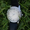 1945 Omega Jumbo Oversized All Stainless Steel Bumper Automatic