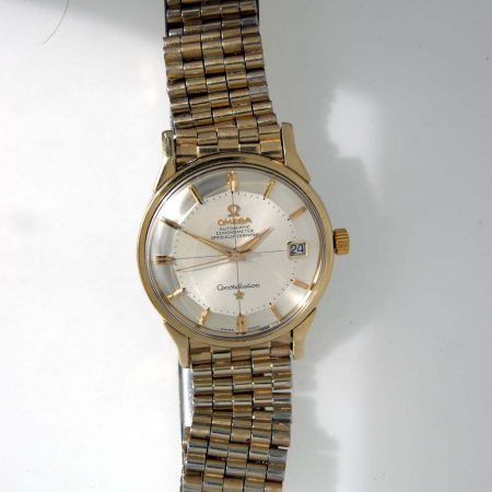 1960's Omega Constellation Cross-Hairs Pie-Pan in Gold and Steel (10)