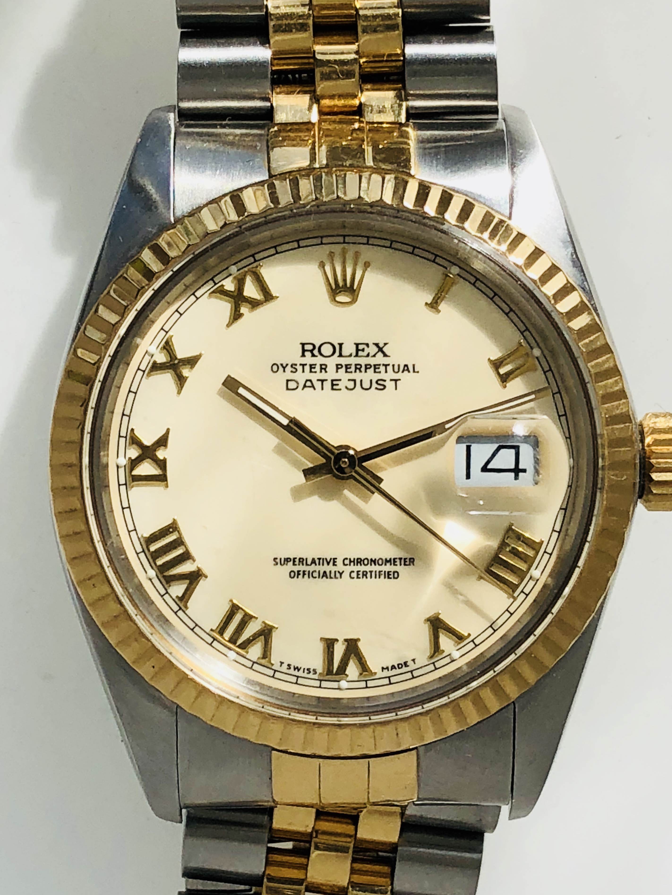 1988 Rolex Datejust Rare Ivory Roman 