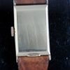 1938 Solid 18k Gold Art Deco Rectangular Case with Beautiful Two-tone Copper Roman Numeral Dial and Special Cut Glass. Unisex Watch Calibre T17 Manual Winding Movement