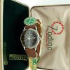 1940's Triple Date Calendar Moonphase Automatic with Black Dial and Red-Tipped Date Hand Pointer Comes in Original Box with Original Shop Hang Tags Lovely Watch and Collector's Piece