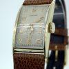 1942 14k Solid Gold Large Art Deco Wristwatch Superb Condition. Longines Strap