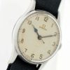 1943 WW2 Spitfire Pilot/Navigators Watch with Original Dial and Hands and Blued Steel Seconds Hand with Military Markings 6B/159 on Case-Back and Large Original Crown