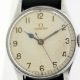 1943 WW2 Spitfire Pilot/Navigators Watch with Original Dial and Hands and Blued Steel Seconds Hand with Military Markings 6B/159 on Case-Back and Large Original Crown