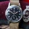 1944 D-Day Issued WW2 British Military Army Officers Watch WWW with Broadarrow Fixed Bar Military Lugs and Military Winding Crown
