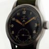 1944 WW2 British Military Army Officer's Watch Cal. 30T2 Movement British MOD Dial W.W.W. Military Issue Markings on Case-Back Original Large Winding Crown Fixed Lugs