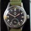 1944 WW2 British Military Army Officer's Watch with Cal. 30T2 Movement and British MOD Dial W.W.W. Military Issue Markings on Case-Back Original Large Winding Crown Fixed Bar Lugs