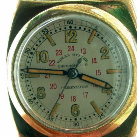 1944 War Time "Viceroy" Case  Ref 3116 18k Gold/SS Oyster Perpetual Chronometer Observatory. High Grade Rolex Movement Timed to 6 Positions and Temperature with Micro-Rotor and Patented Super Balance