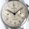 1950 Large 39mm Two Register Chronograph "Anti-Magnetic" Ref 1188 in all Stainless Steel Case Beautiful Original Dial with Two Sub-Dials Signed Breitling Crown and Buckle