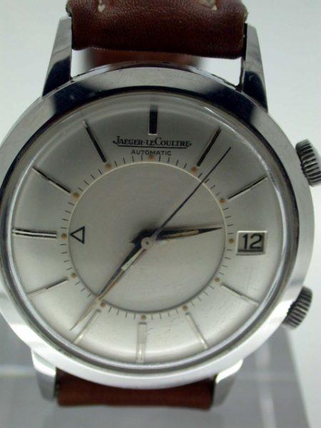 1950s European Memovox Bumper Automatic with Date Window at 3 O'Clock in All Stainless Steel Case. All Original Large Watch