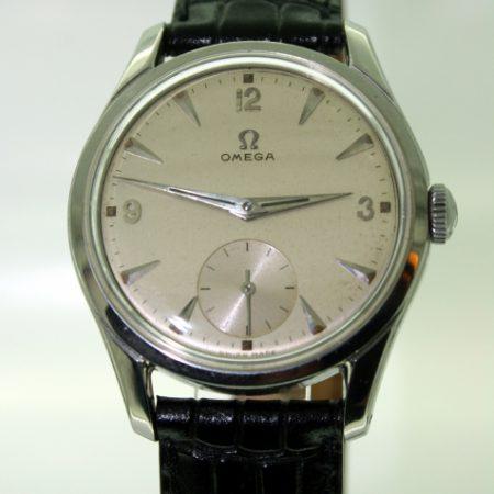 1951 Lovely Oversized Manual Winding Omega with Original Silvered Dial