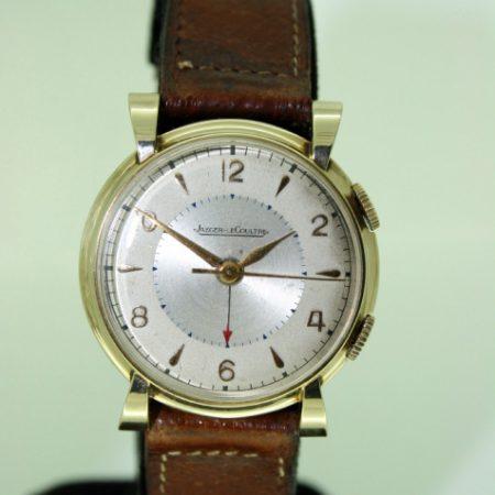 1953 First "Memovox" Alarm Wristwatch USAF Military Presentation Watch From End of the Korean War Beautiful Case with Ribbon Lugs Jaeger LeCoultre Manual Winding Movement