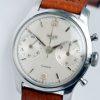 1953 "Pre-Carrera" Early Racing Chronograph with Rare Original Double-Signed "Turler" Dial Original Dagger Hands and Arrow-Head Markers. Screw-back Case Valjoux 23 Movement