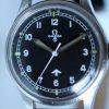 1953 RAF Pilots Watch 6B/542 with Full Military Issue Markings on Case-Back MoD Fat Arrow Tritium Dial Military Crown Fixed Bar Lugs Original Dust Cover and Spacer Ring Superb Condtion