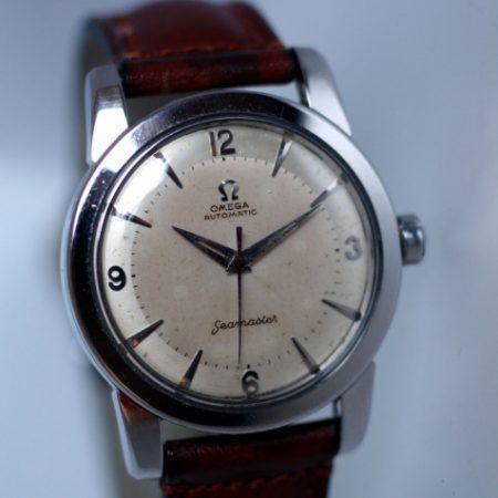 1953 Seamaster Automatic with Original Two-Tone "Explorer" Dial Screw-Back Steel Case with Beefy Lugs Cal. 354 Movement 100% Original Condition. Original Crown