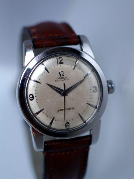 1953 Seamaster Automatic with Original Two-Tone "Explorer" Dial Screw-Back Steel Case with Beefy Lugs Cal. 354 Movement 100% Original Condition. Original Crown