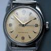 1955 Very Rare Explorer-Style Dial in Original Quartered Chevron Finish Signed Rolex Oyster Shock-Resisting with Early 50m=165ft Depth Rating Original Milanese Steel Bracelet