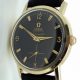 1957 Globemaster with Rare Stunning Black Honeycob Dial and Automatic Movement Cal. 491 Precurser to the Constellation in the US Very Rare Wristwatch