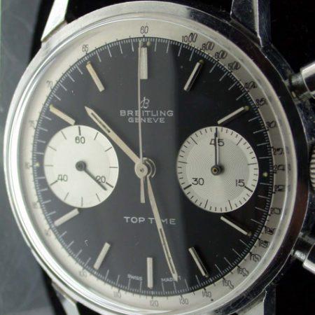 1960s Geneve Top  Time Chronograph in Fantastic Condition with Black Dial