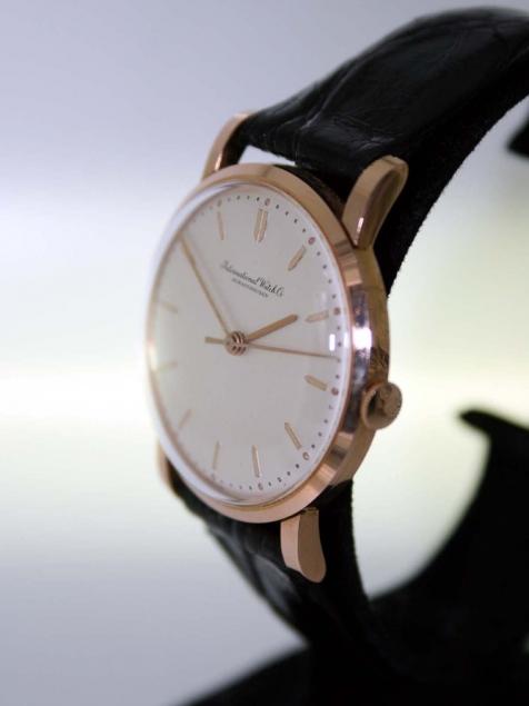 1960's IWC 18k Solid Rose Pink Gold Dress Watch Cal. 401 in Mint ...
