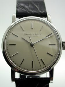 1960's Mint Condition International Watch Co. on Original Vintage IWC Strap and Buckle. IWC Collector's Piece. Top Quality Rare Caliber 401. Perfection.