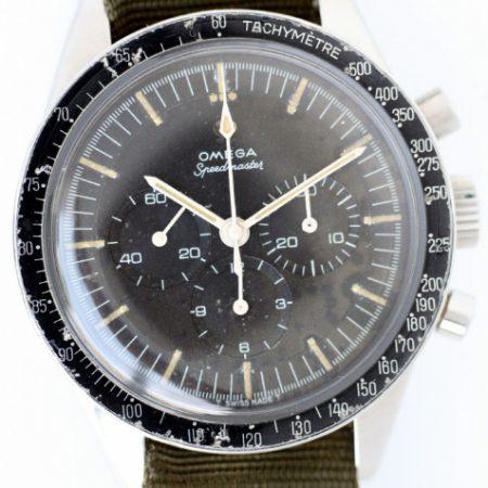 1964 "Ed White" Speedmaster Ref. 105.003 Pre-Moon Pre-Professional No Crown Guards Straight Lugs Case Applied Logo Dial