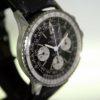 1966 Navitimer Chronograph Ref. 806 with Mint Perfect Original "Two-Planes" Logo Dial All Stainless Steel Case with Rotating Slide-Rule Bezel Comes on Vintage Breitling Strap and Matching Buckle.