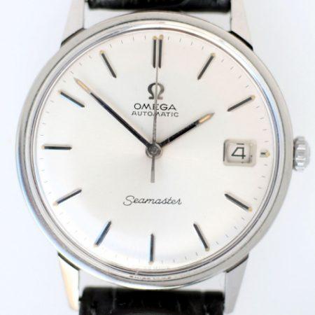 1966 Seamaster Automatiic with Date and Original Dial in As New Old Stock Superb Condition with Signed Omega Glass and Signed Omega Buckle