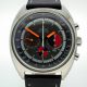 1969 Rare Cal. 861 Seamaster 'Soccer Timer' Chronograph with Black/Red Tachymetre Dial and Orange Hands in Big Tonneau All Steel Case All in Perfect Original Condition. Reference 145.020.