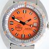 1970s Doxa Sub300T Professional Desigend by Jacques Cousteau with Orange Dial with US Divers Co LogoThis Watch comes on its Original Divers Extention Bracelet