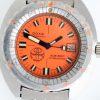 1970s Doxa Sub300T Professional Desigend by Jacques Cousteau with Orange Dial with US Divers Co LogoThis Watch comes on its Original Divers Extention Bracelet