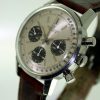 1973 Geneve "Long Playing" Ref. 815 Chronograph Original Silver Dial with Three Sub-Dials Huge All Stainless Steel Case. New Breitling Steel Signed Buckle. Superb All Original Condition