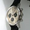 1973 Rare Panda Dial "Long Playing" Geneve Chronograph Ref. 815 in Hard to Find All Stainless Steel Case with Round Pushers Original Dial with Rare White Central Chronograph Hand
