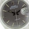 1977 Air King Date Precision Model Reference 1570 Rare Watch with Gorgeous Original Grey Dial on Rolex Oyster Steel Bracelet All in Mint 100% Original Condition