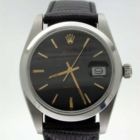 1981 Oysterdate Ref. 6694 with Gloss Black and Gilt Dial Classic Oysterdate Manual Winding in Perfect Condition!
