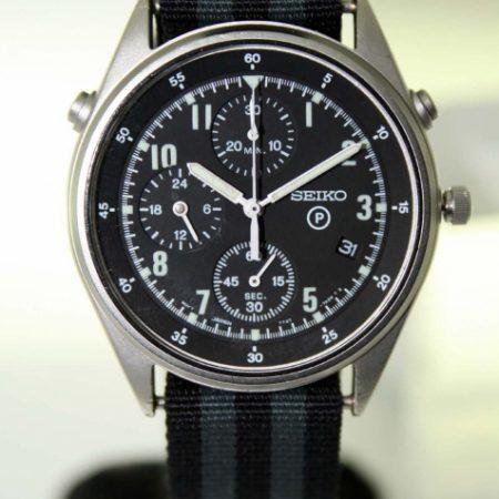 1995 RAF/Royal Navy Helicopter Pilot's Chronograph Watch 2nd Generation Model British Military Issued with Broadarrow and Issue Numbers 6645-99-8149181-2190/95 on the Case-Back