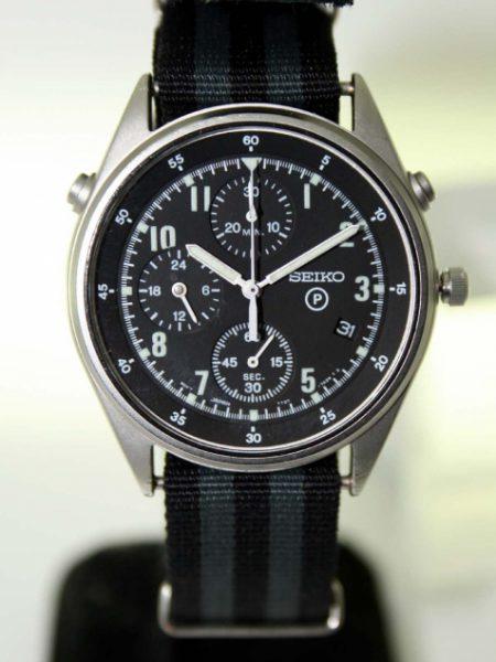 1995 RAF/Royal Navy Helicopter Pilot's Chronograph Watch 2nd Generation Model British Military Issued with Broadarrow and Issue Numbers 6645-99-8149181-2190/95 on the Case-Back