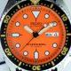 2004 Orange Dial Divers 200m Watch Ref. SKX011J1 New with Box and Papers on Original Rubber Divers Strap 21 jewels Automatic Movement
