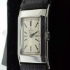 Art Deco 1930's Stainless Steel Wristwatch Very Rare Faceted Case. Lovely Art Deco Period Omega Watch.