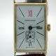 Mint Condition Solid 18k Gold Art Deco Wristwatch with Red 12. Superb!