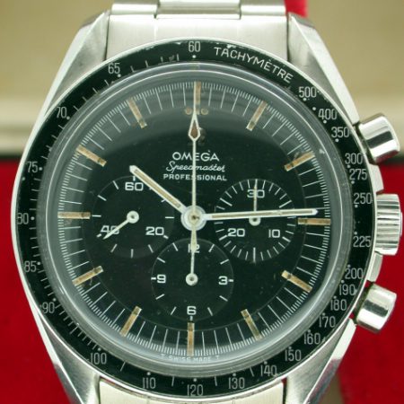Speedmaster Professional 1967 "Pre-Moon" Cal. 321  Ref. SP-145.012-67 The Watch Selected by NASA for the Apollo 11 Moon Landings. Original Applied Logo Stepped Dial. Speedmaster 1171 Bracelet