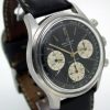 Top Time Geneve Chronograph Black Dial with Three White Sub-Dials