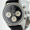 Top Time Geneve Chronograph Black Dial with Three White Sub-Dials