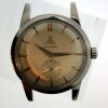 Vintage 1951 Large Oversized Cased Bumper Automatic Seamaster Cal. 342 with Original Two-Tone Dial with Arrow-Head Hour Markers in New Old Stock Condition with NOS Vintage Omega Buckle