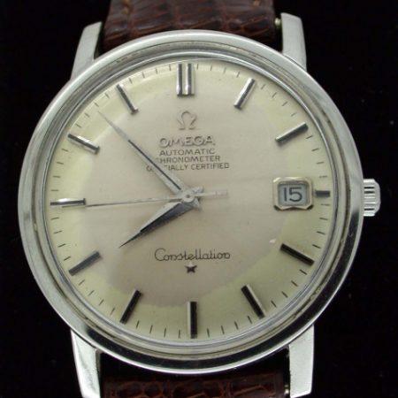 Vintage 1966 Automatic Chronometer Officially Certified Constellation Calendar with Original Omega Buckle