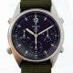 Vintage 1989 First Gulf War "Operation Desert Storm" Gen.1 British Military RAF Issued Pilot's Chronographs with Broadarrow and Correct Military Issue Numbers 6645-99 7683056 on Back