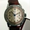 Vintage c1940 WW2 US Navy Pilot's Military Chronograph with Valjoux 22 Movement Beautiful Original Telemeter and Tachymeter Dial with Original Hands in All Steel Snap-Back Case